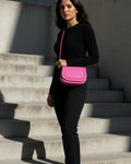 Bolso Jessie Crossbody Piel Fucsia TAUROMIO