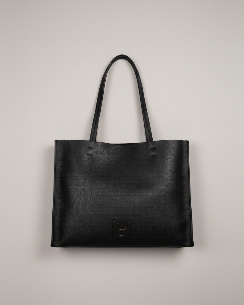 Rose Tote Negro - Foto en frío regenerada